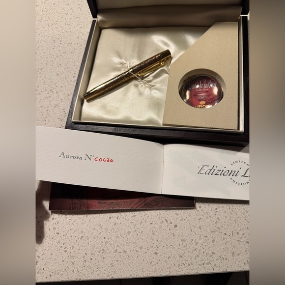 Aurora Pen Leonardo Da Vinci Rollerball Pen - Limited Edition 436/1919 w box - Picture 5 of 12
